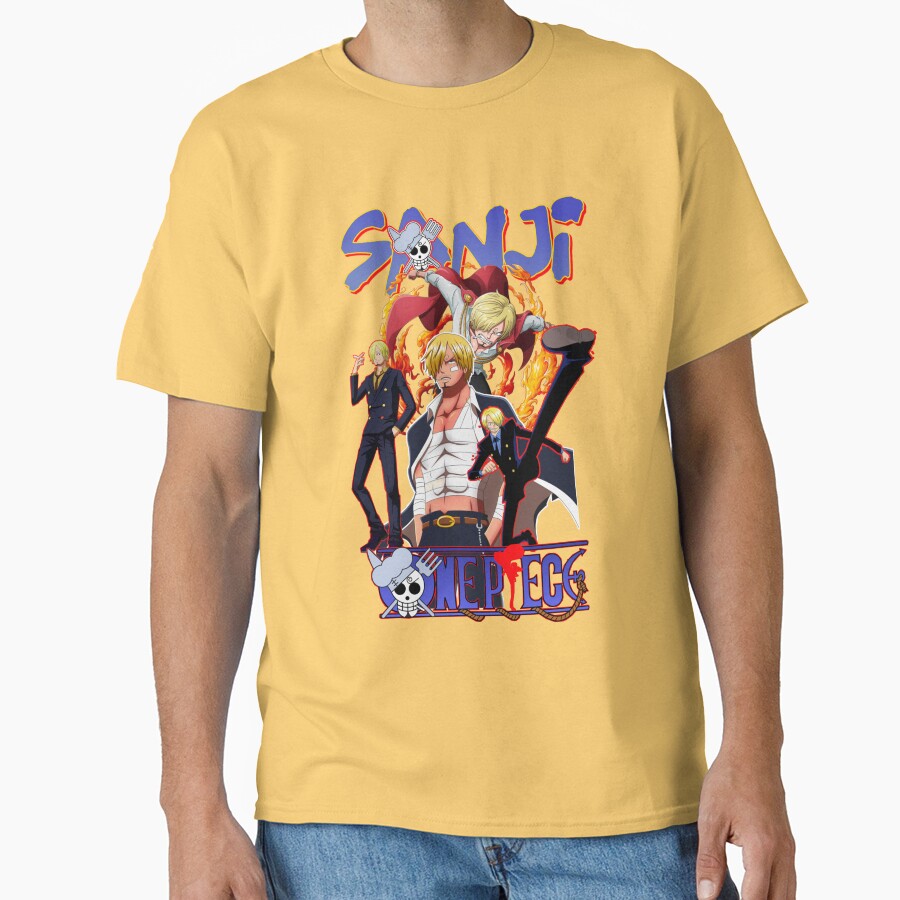 Sanji Manga Illustration T-shirt - Image 6