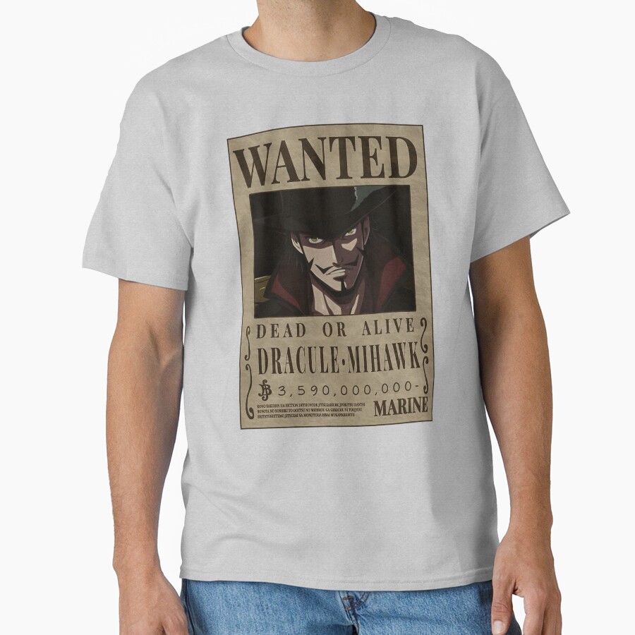 Dracule Mihawk One Piece Taka No Me Bounty T-shirt - Image 3