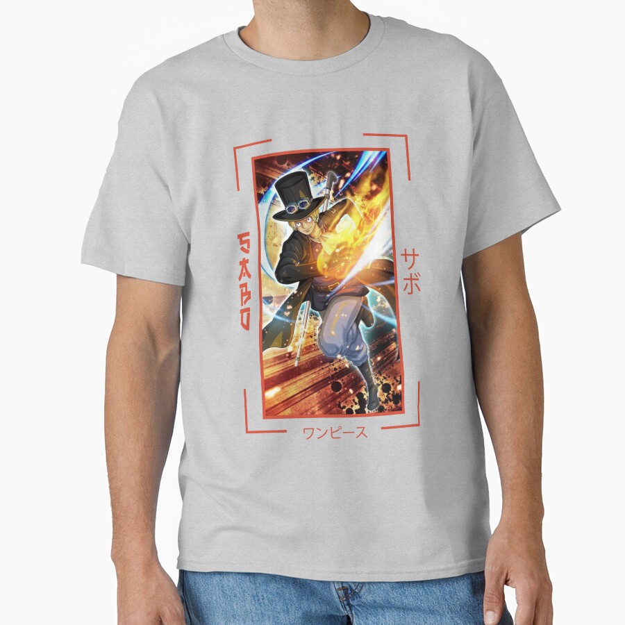 Sabo Blonde Hair One Piece T-shirt - Image 3