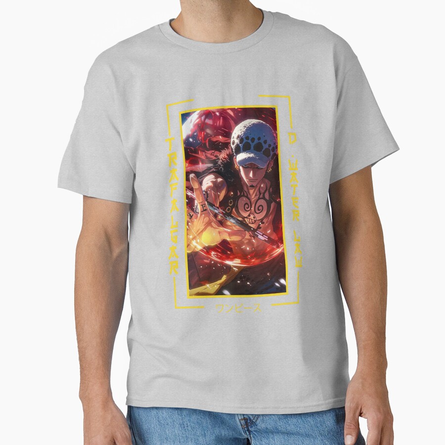 Trafalgar Law One Piece Anime T-shirt - Image 3