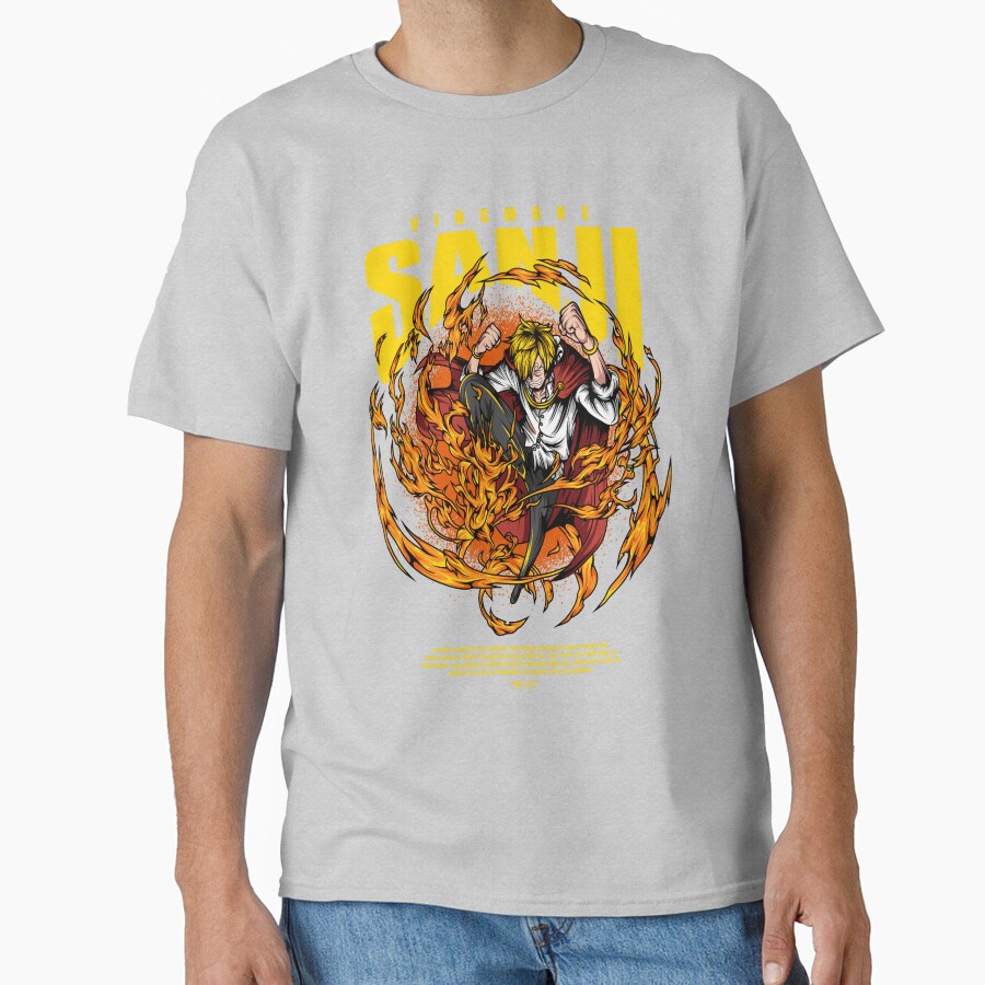 Sanji Flame Design T-shirt - Image 3