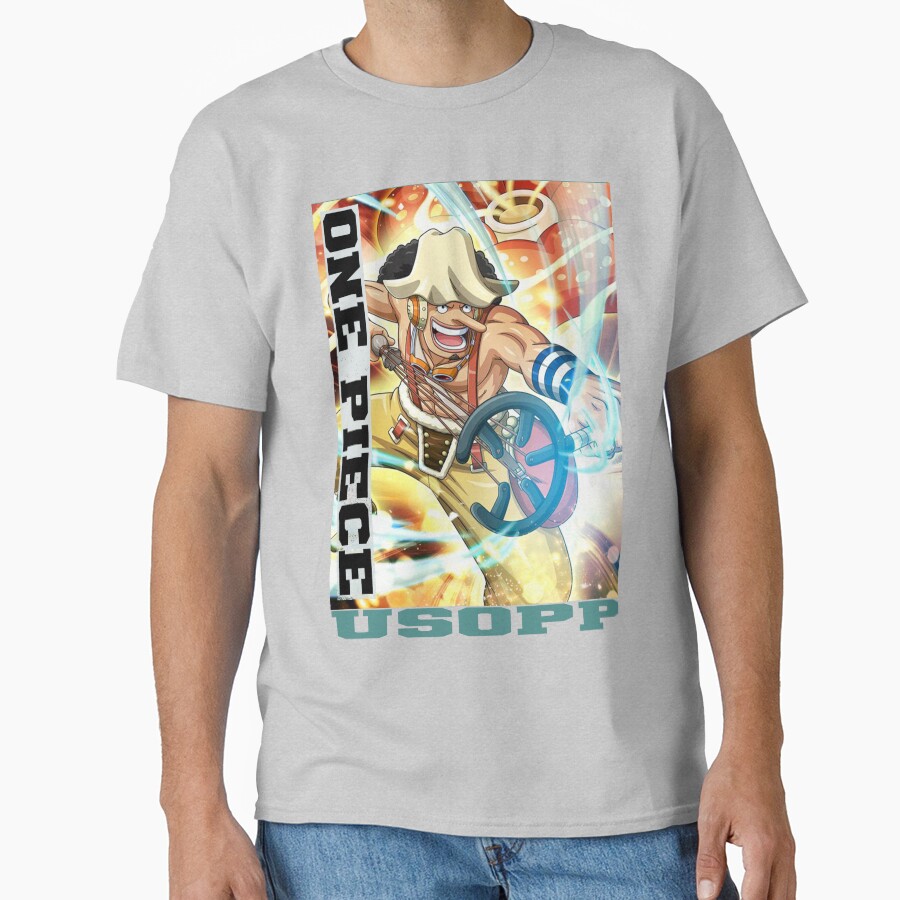 Usopp One Piece Anime T-shirt - Image 3