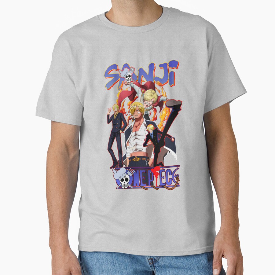 Sanji Manga Illustration T-shirt - Image 3