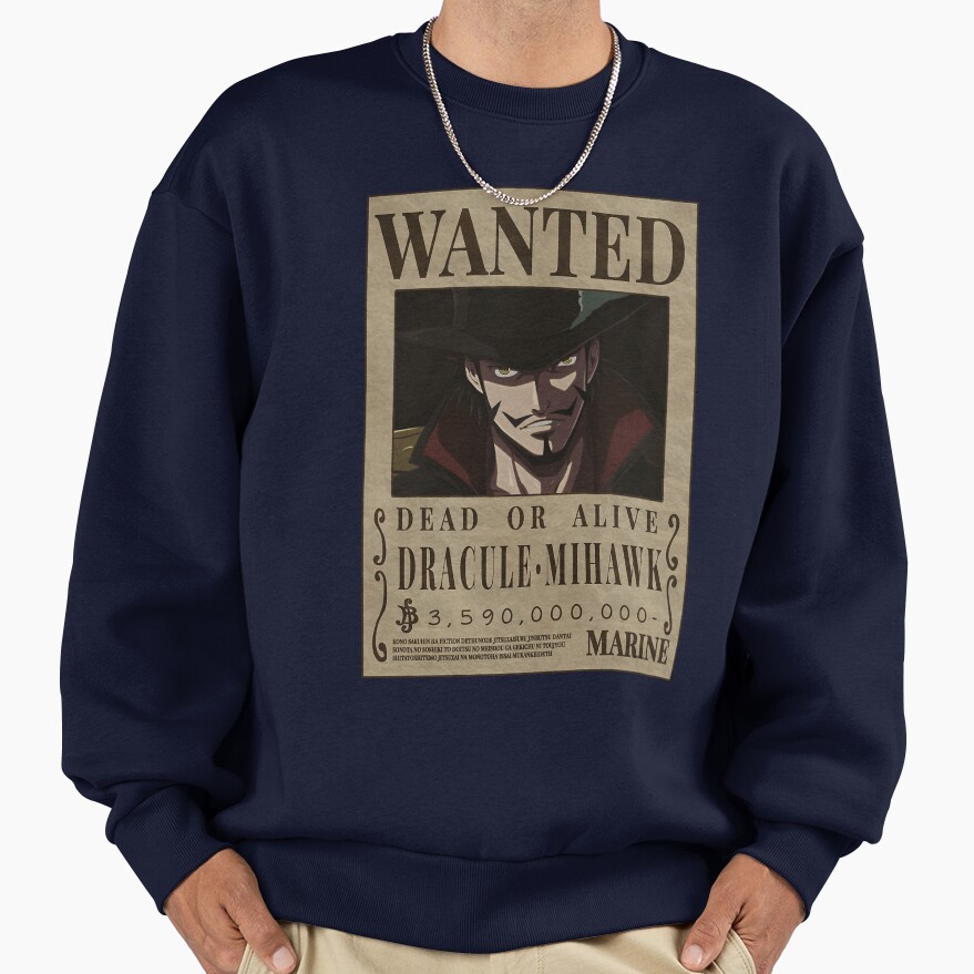 Dracule Mihawk One Piece Taka No Me Bounty Sweatshirt - Image 5