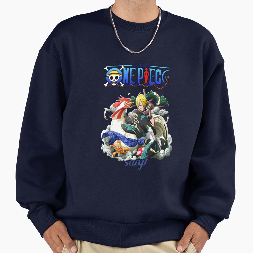 Sanji Flame Design Sweatshirt - Image 5