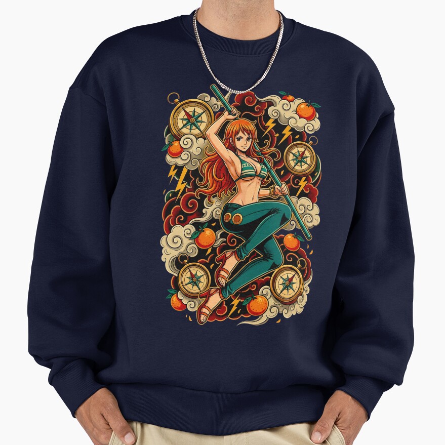 Beautiful Anime Girl Nami Sweatshirt - Image 5