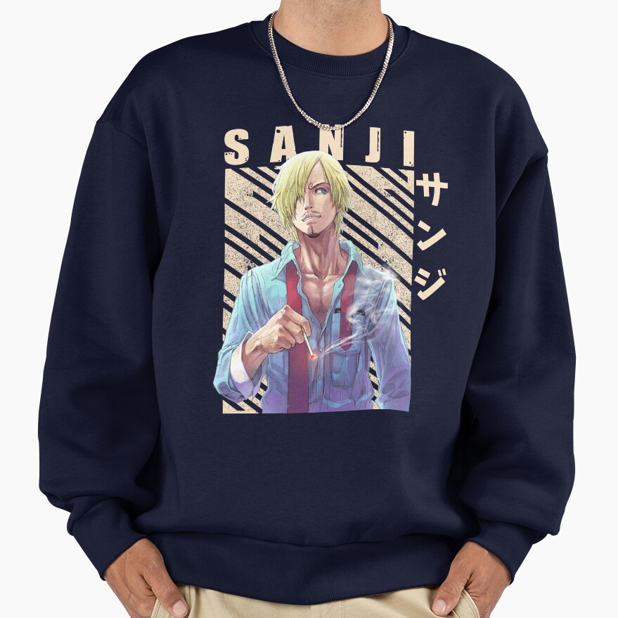 One Piece Sanji Curly Eyebrow Sweatshirt - Image 5