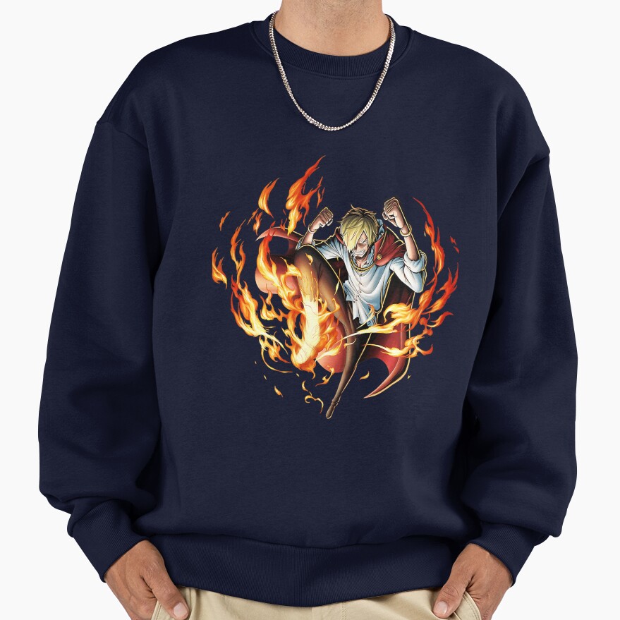 Sanji Straw Hat Pirates Cook One Piece Sweatshirt - Image 5