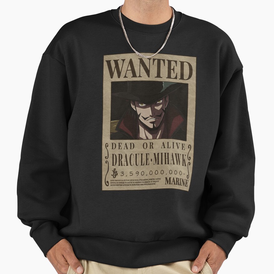 Dracule Mihawk One Piece Taka No Me Bounty Sweatshirt - Image 2