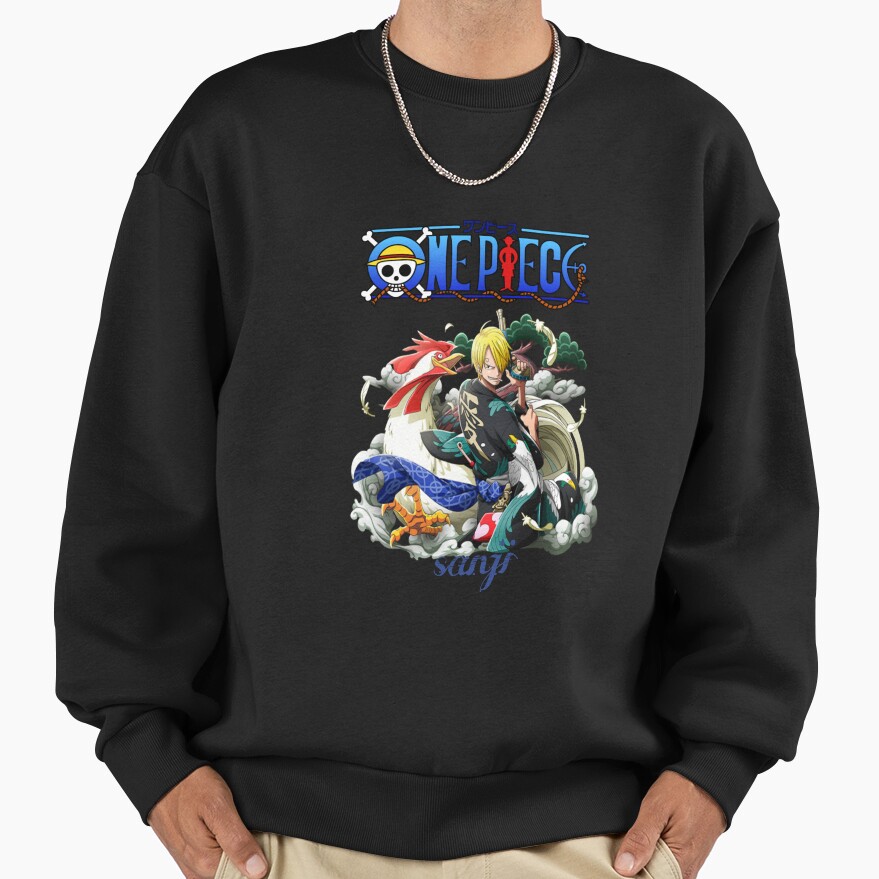Sanji Flame Design Sweatshirt - Image 2