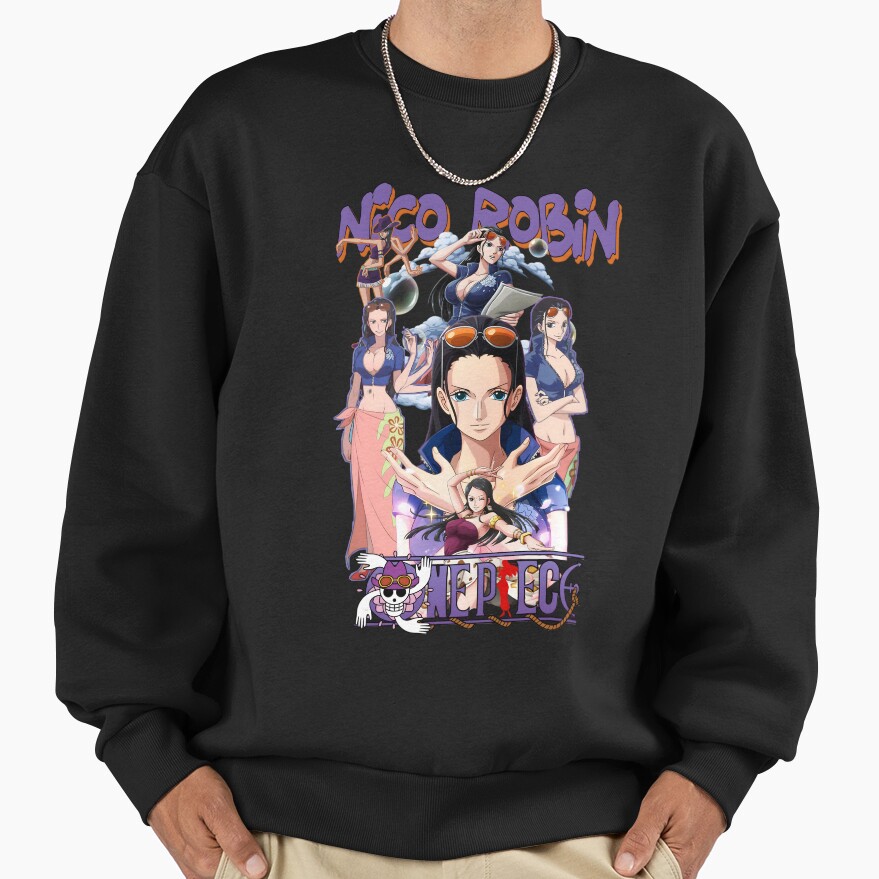 Nico Robin Straw Hat Pirates Archaeologist Sweatshirt - Image 3