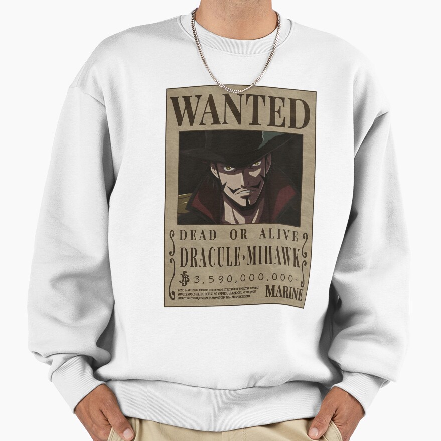 Dracule Mihawk One Piece Taka No Me Bounty Sweatshirt