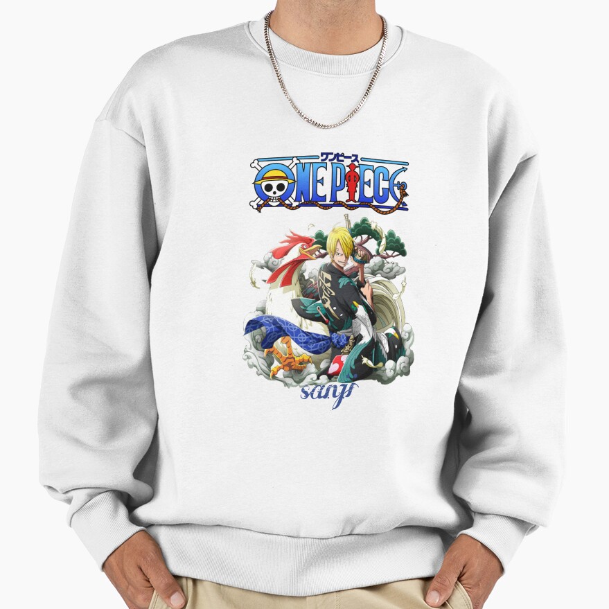 Sanji Flame Design Sweatshirt
