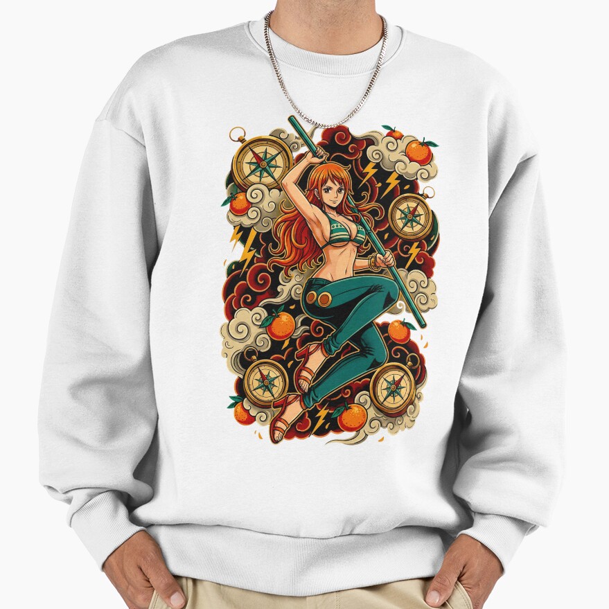 Beautiful Anime Girl Nami Sweatshirt - Image 2
