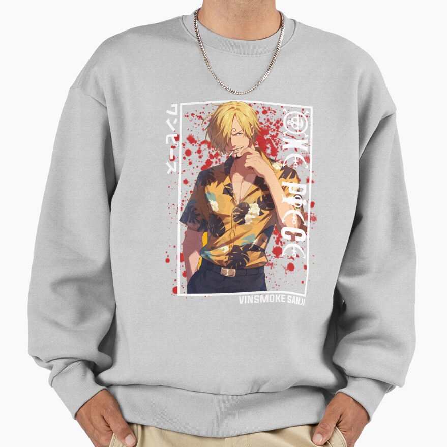 Best Graphic One Piece Sanji Sweatshirt - Image 4