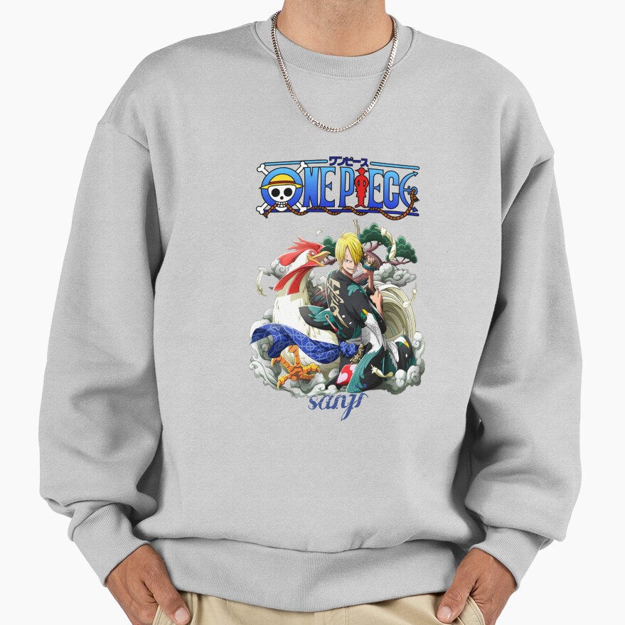 Sanji Flame Design Sweatshirt - Image 4
