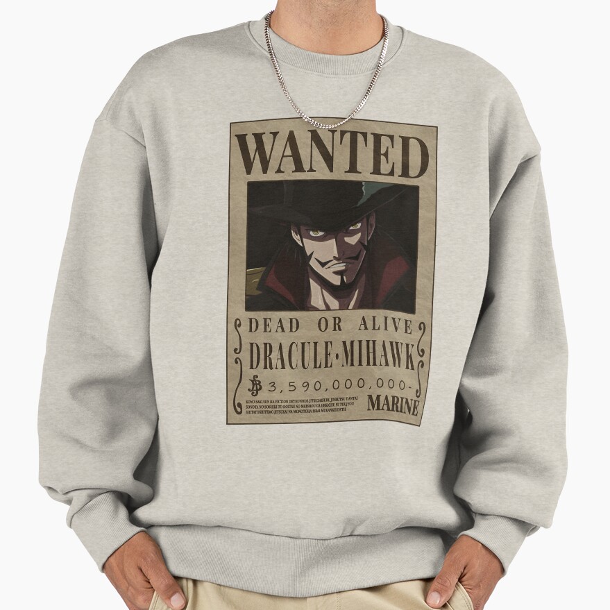 Dracule Mihawk One Piece Taka No Me Bounty Sweatshirt - Image 3