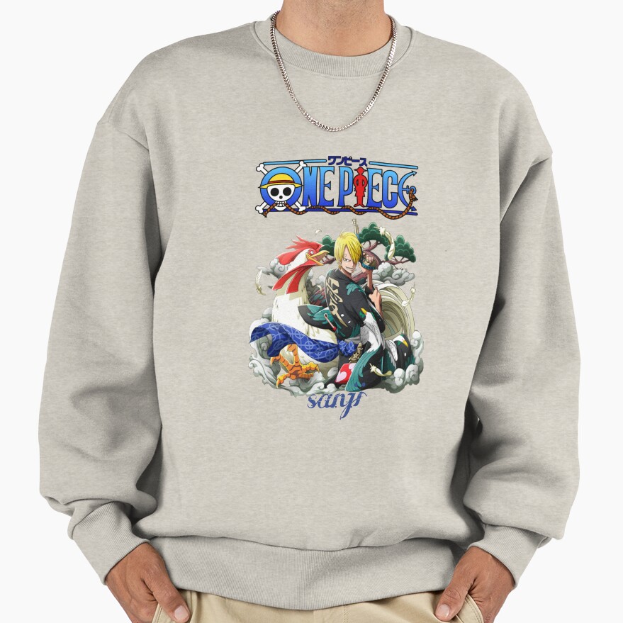 Sanji Flame Design Sweatshirt - Image 3