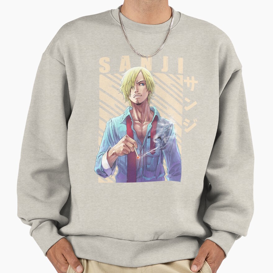 One Piece Sanji Curly Eyebrow Sweatshirt - Image 3