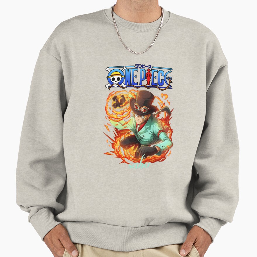 Sabo Anime Fire Character Sweatshirt - Image 3