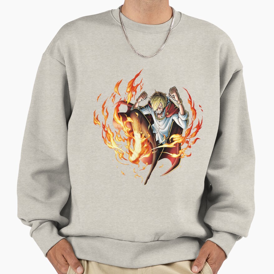 Sanji Straw Hat Pirates Cook One Piece Sweatshirt - Image 3