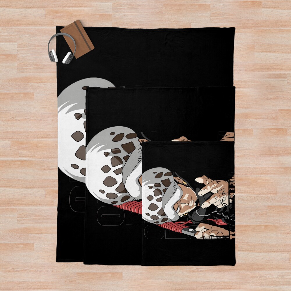 Trafalgar D Water Law The Surgeon Of Death Throw Blanket - Image 3