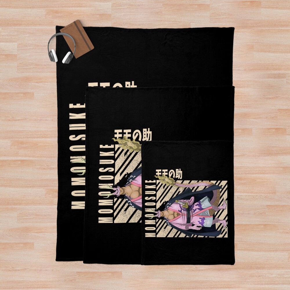 One Piece Momonosuke Throw Blanket - Image 3