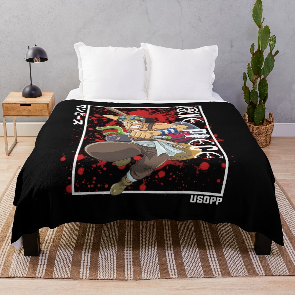 Hot One Piece Usopp Sogeking Throw Blanket