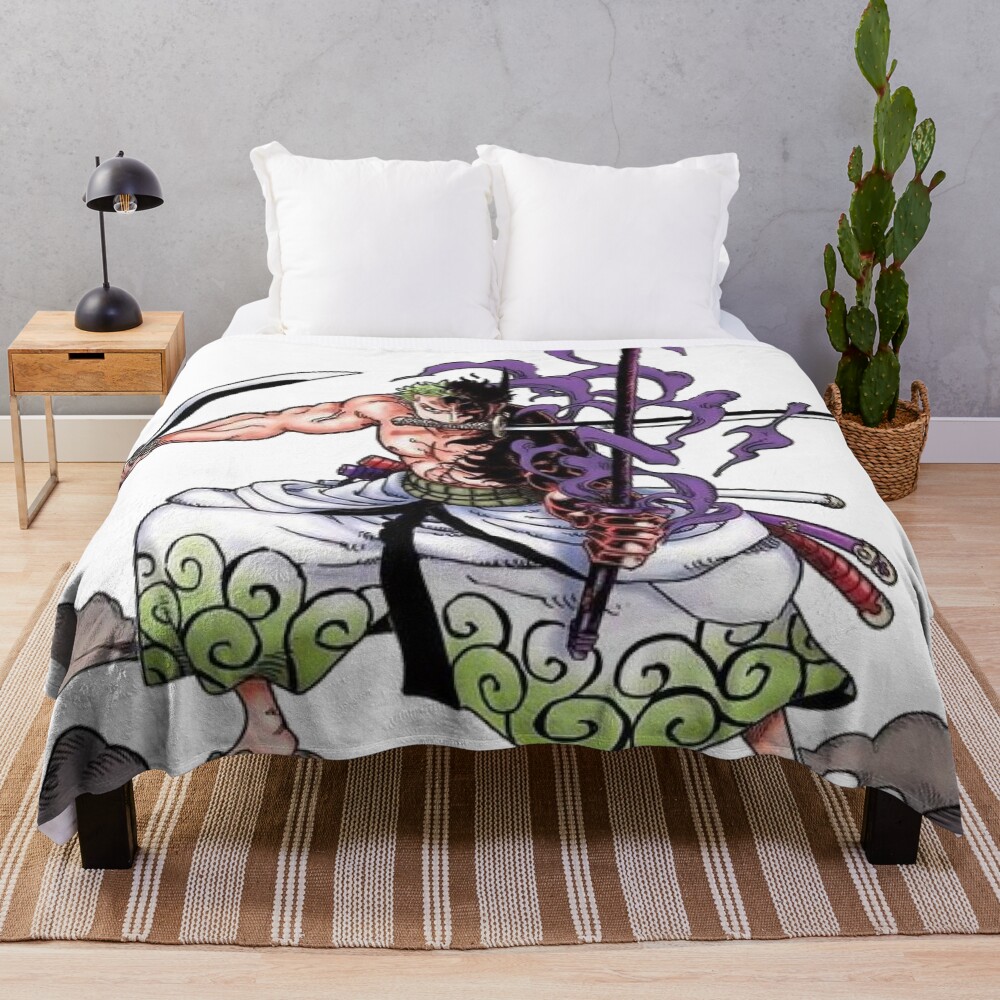 Zoro Samurai Throw Blanket