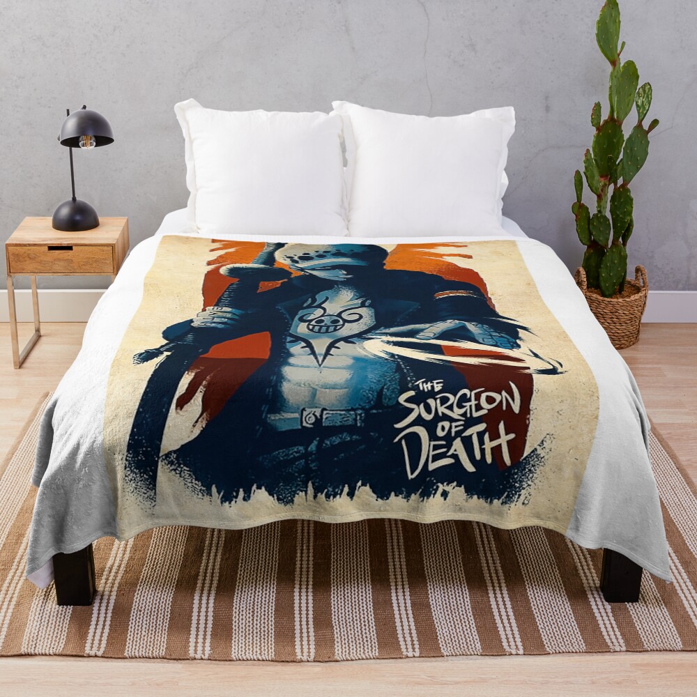 Trafalgar Law Vintage Throw Blanket