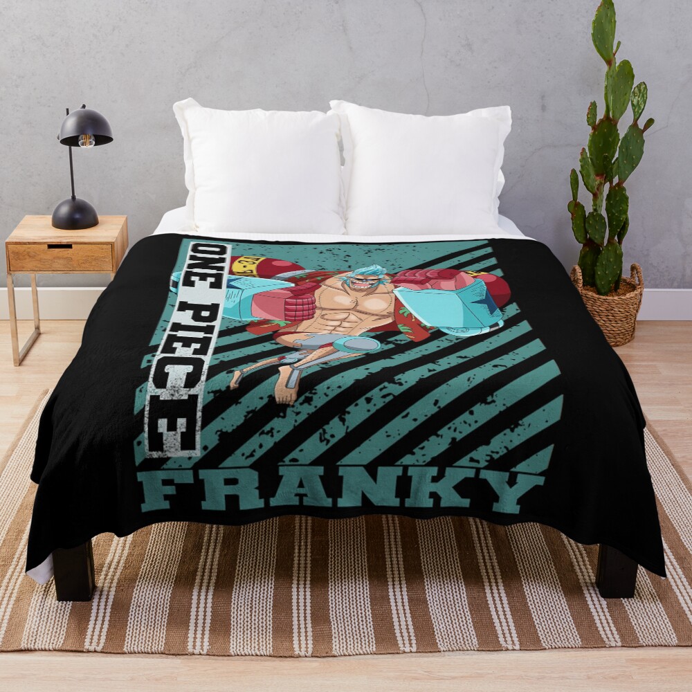 One Piece Franky Cyborg Shipwright Throw Blanket