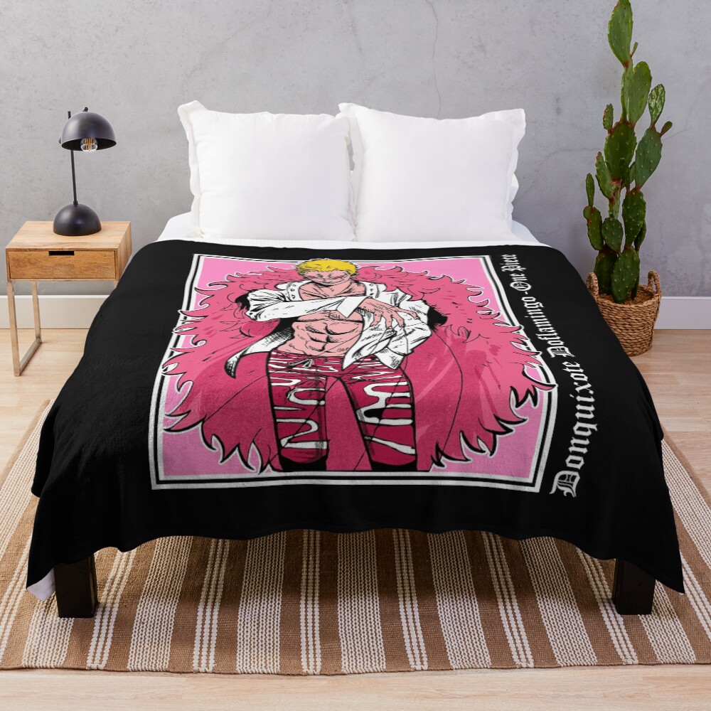 Doflamingo Pink Full Back Throw Blanket