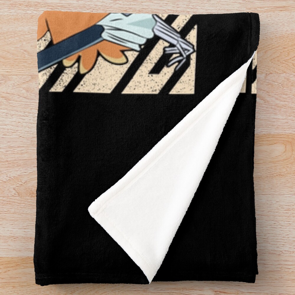 One Piece Brook Retro Throw Blanket - Image 2