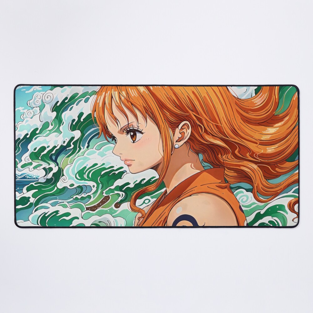 Traditional Japanese Nami One Piece Anime Mouse Pad