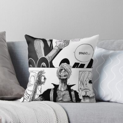 Vinsmoke Sanji Bingo One Piece Manga Tribute Throw Pillow