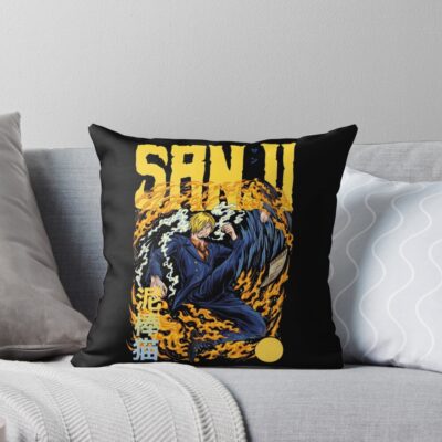 Vinsmoke Sanji The Black Leg Throw Pillow