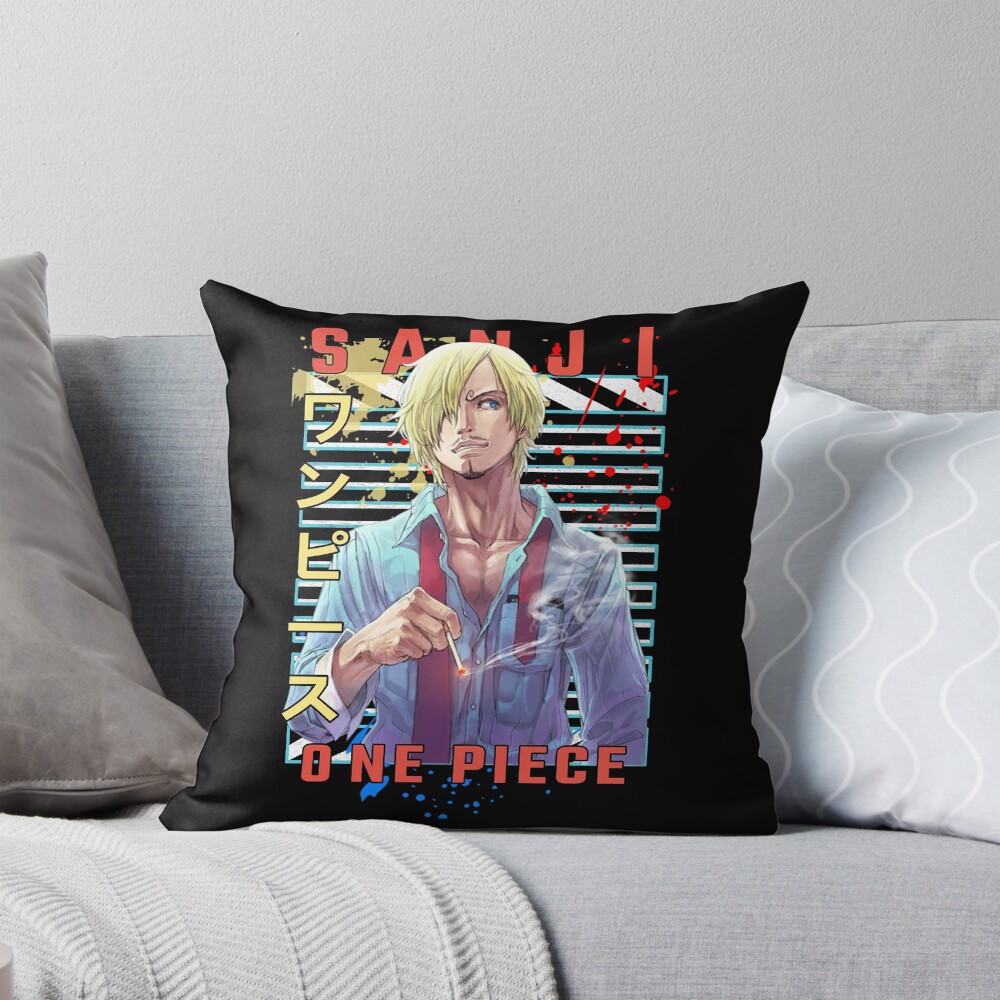 Vinsmoke Sanji Urban Anime Design Throw Pillow