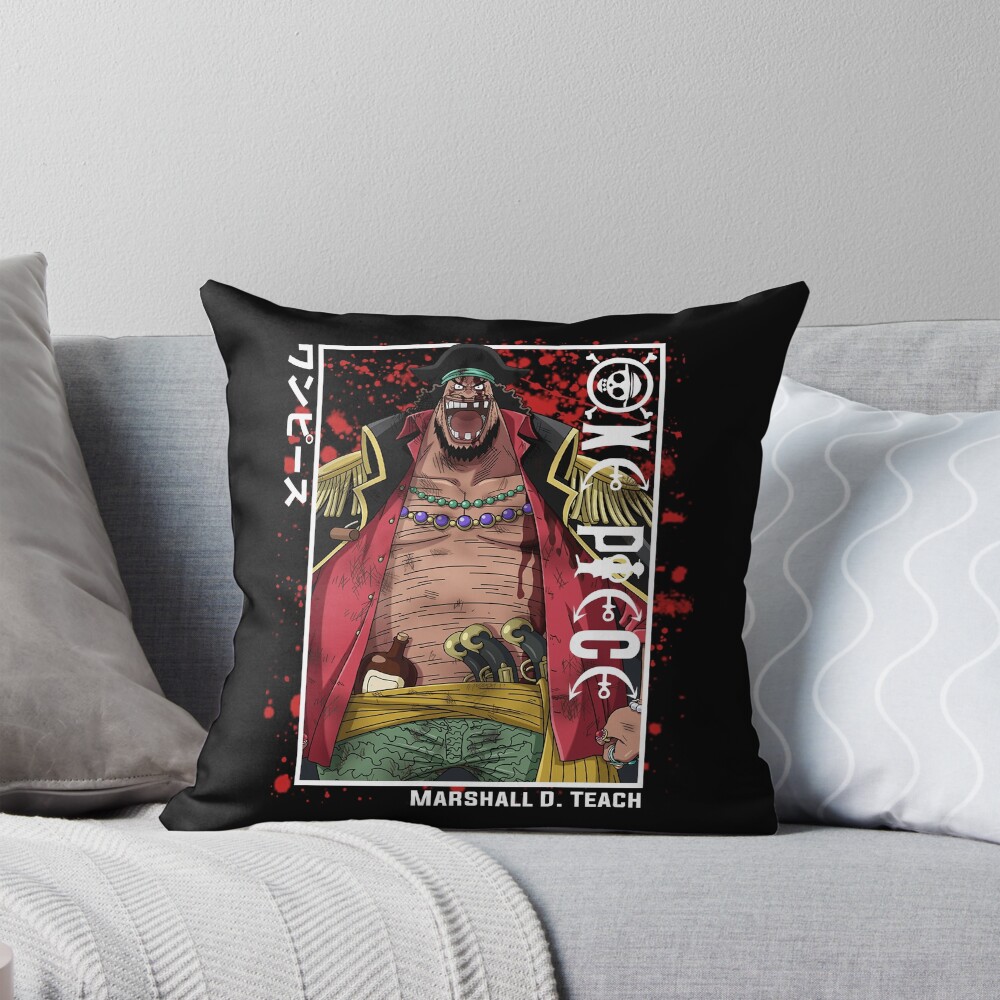 One Piece Marshall D Teach Throw Pillow