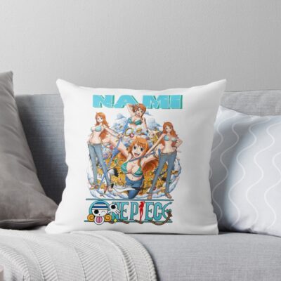Nami Straw Hat Pirates Throw Pillow