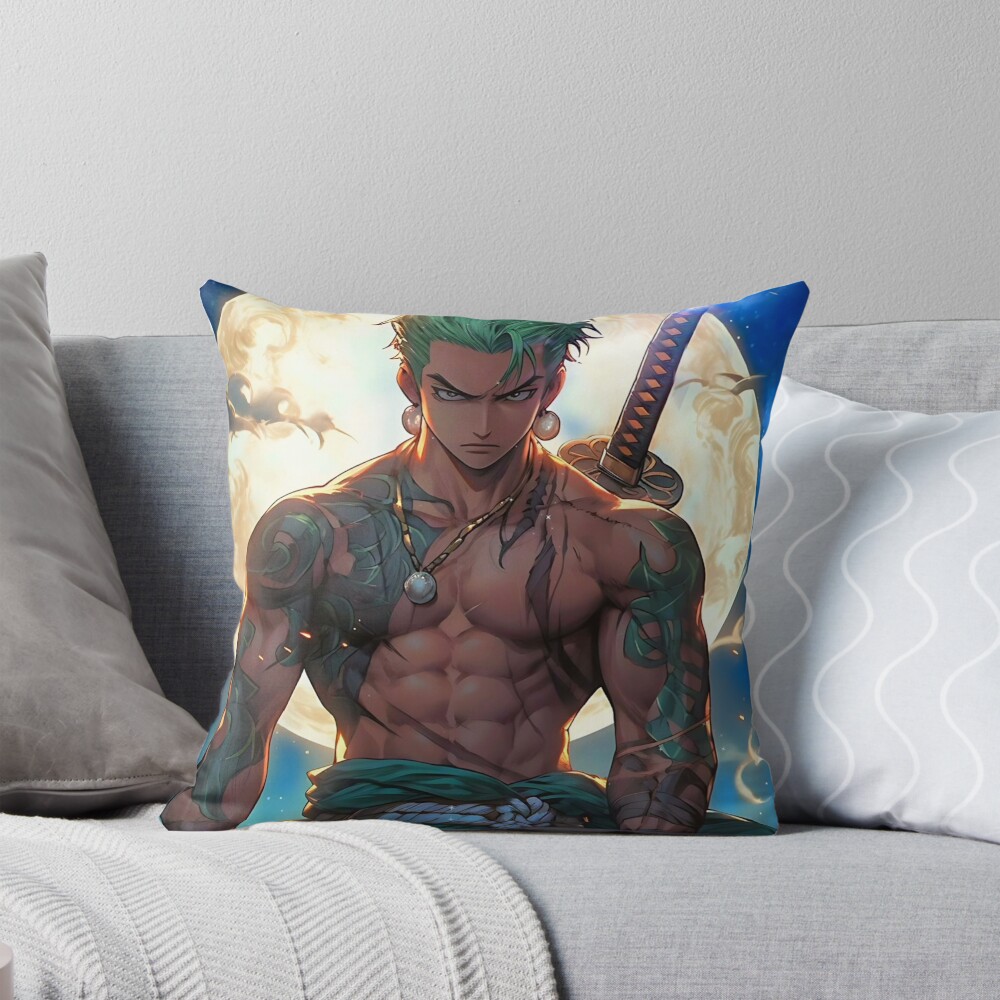 Zoro Sword Throw Pillow