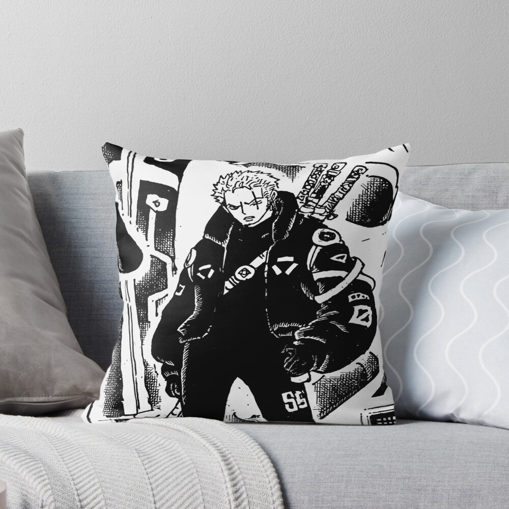 Zoro Egghead Arc Throw Pillow
