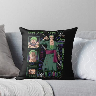 Roronoa Zoro King Of Hell Throw Pillow