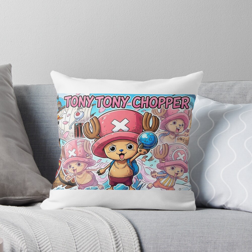 Tony Chopper One Piece Anime Throw Pillow