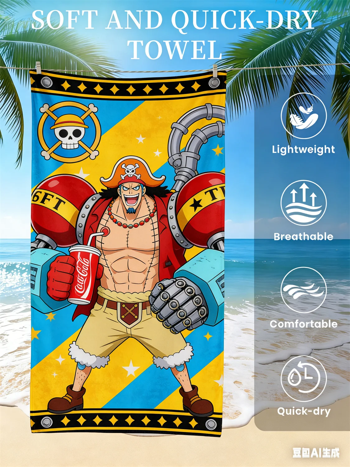 Cute Frank Beach Towel