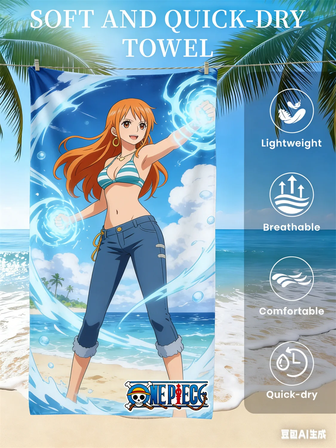 Nami Character Beach Towel
