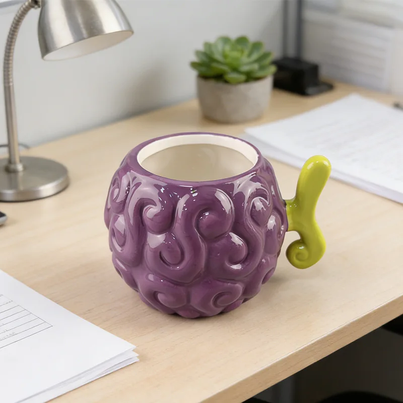 500-600ML Creative Devil Fruit Ceramic Mug - Image 2